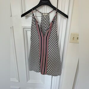 Silk Striped Tank Top